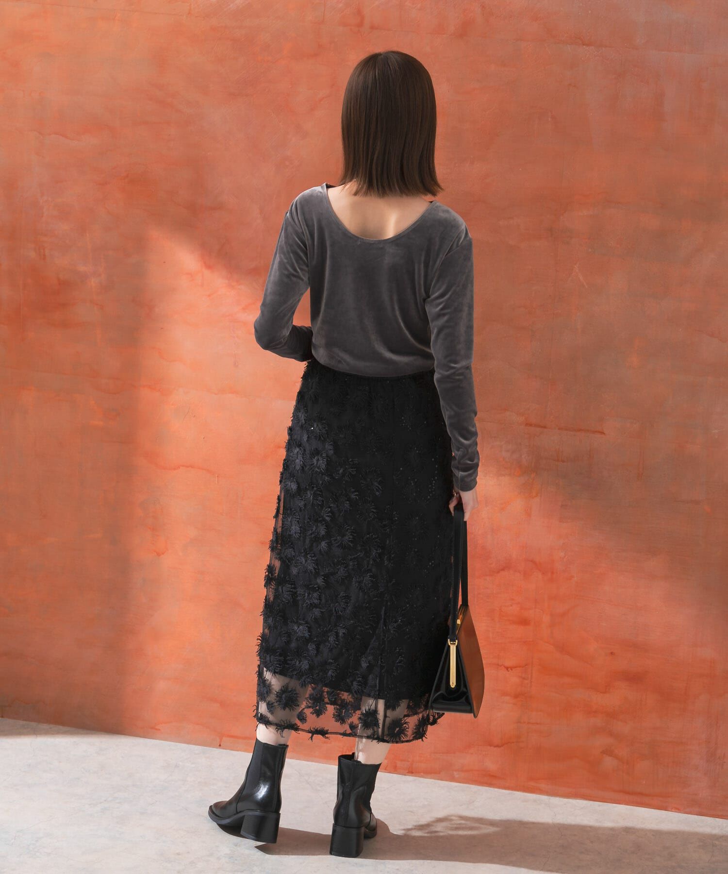 URBAN RESEARCH ROSSO「チュールフラワーレイヤードスカート」|スカート|