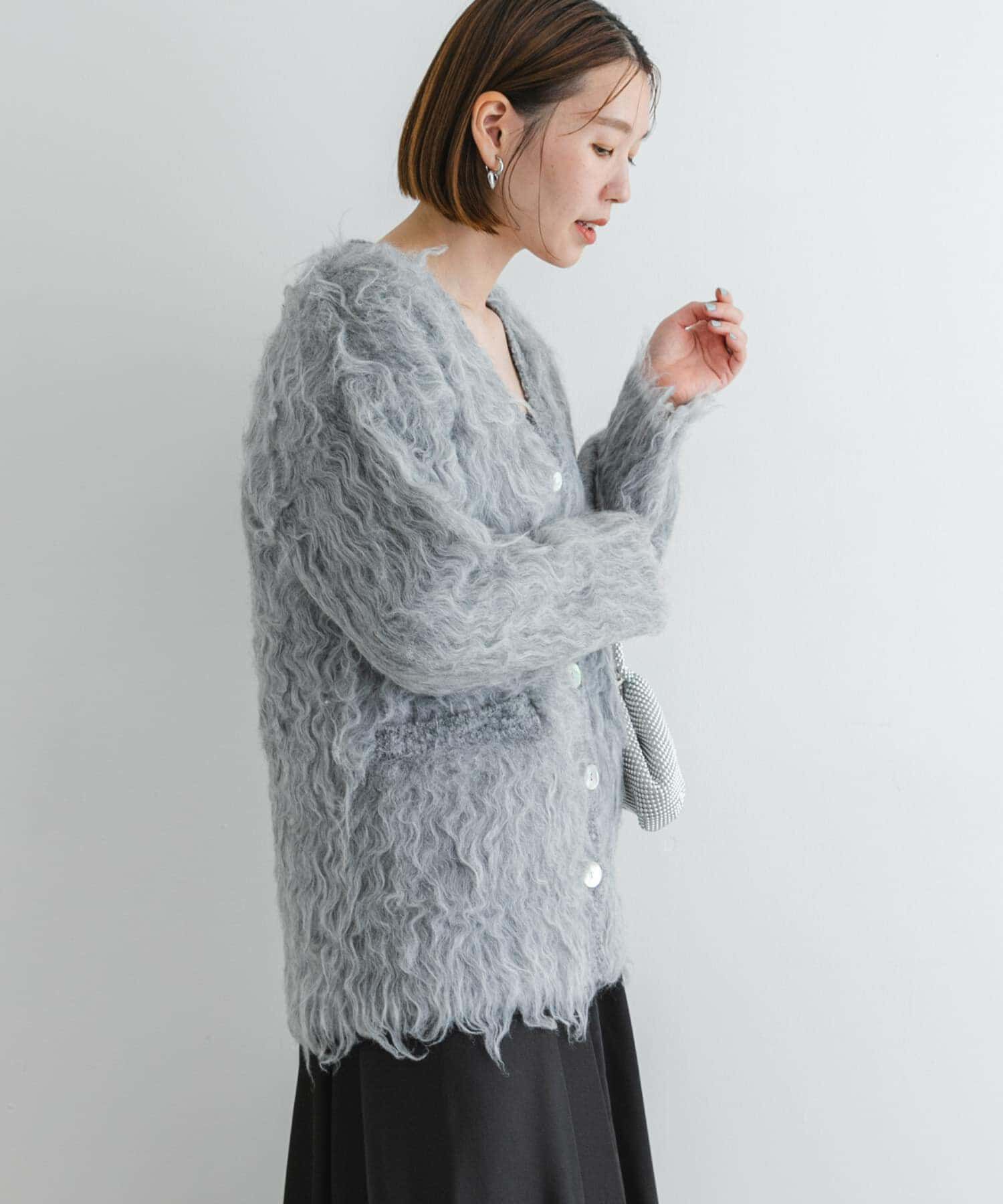 URBAN RESEARCH ROSSO「F by ROSSO　シープドッグシャギーカーディガン」|カーディガン|