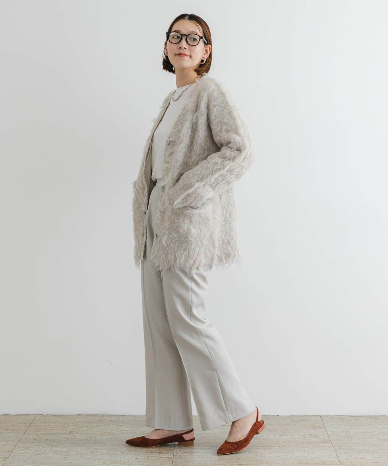 URBAN RESEARCH ROSSO「F by ROSSO　シープドッグシャギーカーディガン」|カーディガン|