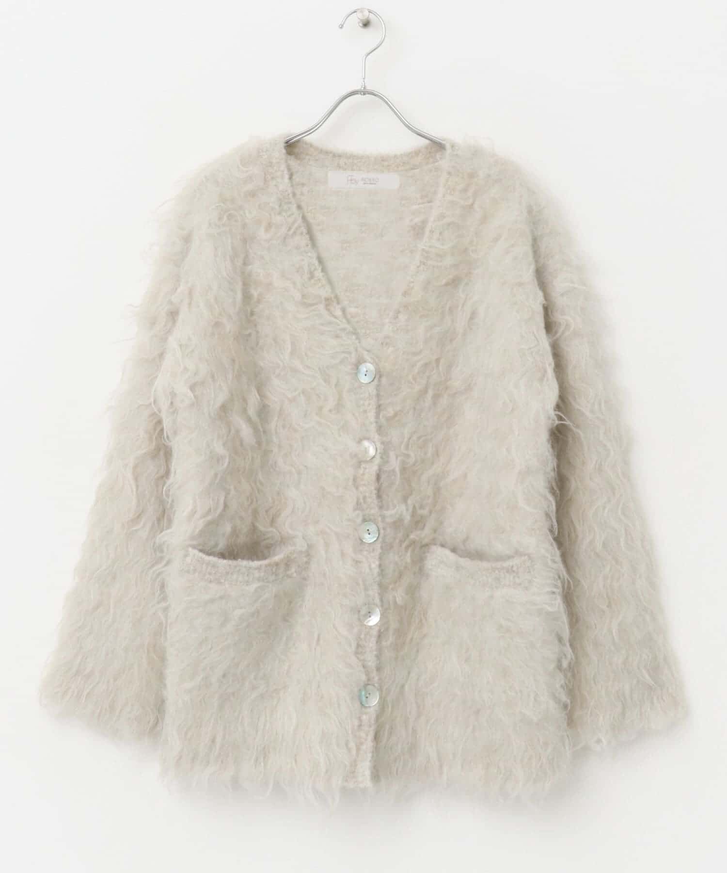 URBAN RESEARCH ROSSO「F by ROSSO　シープドッグシャギーカーディガン」|カーディガン|