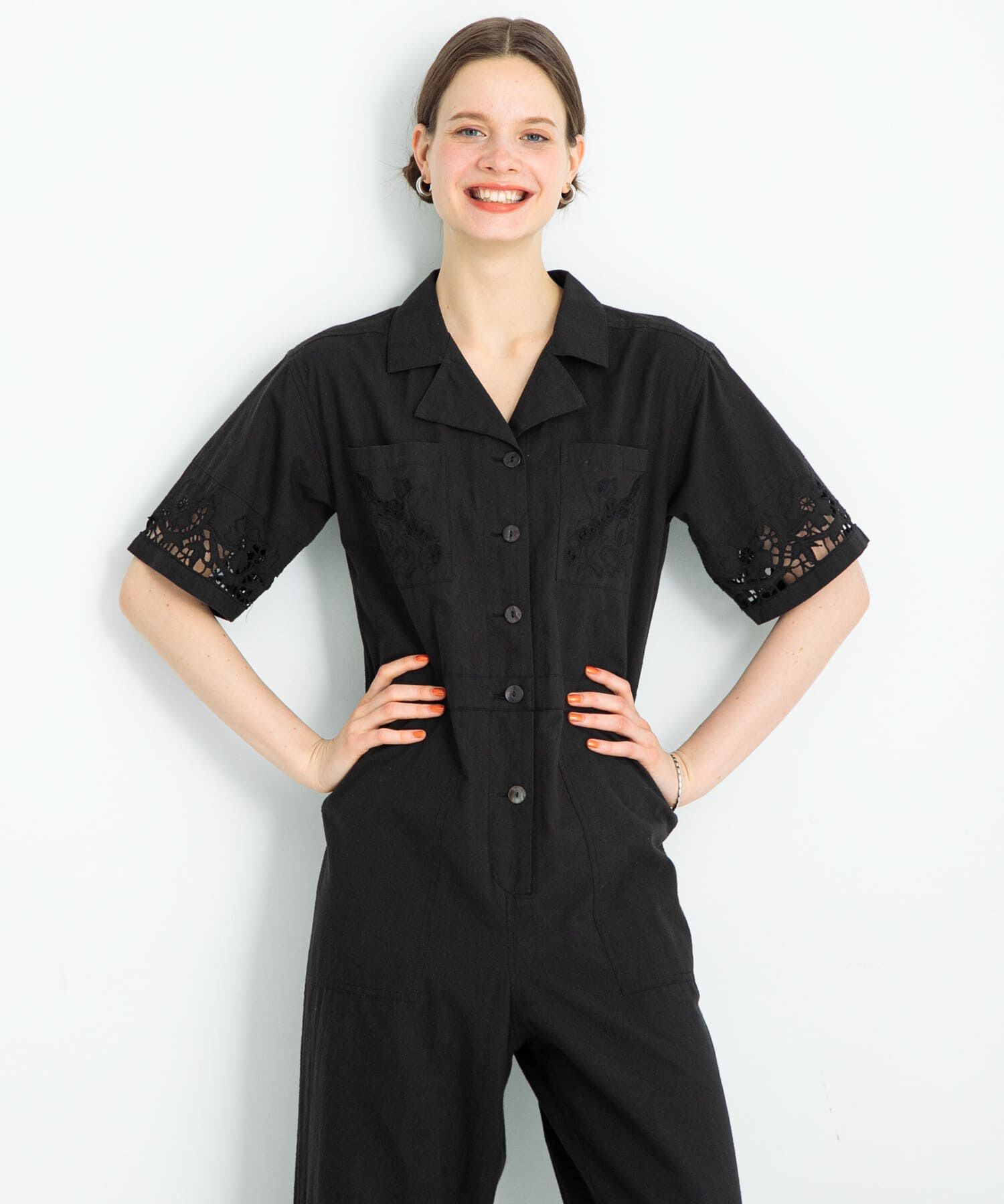 Sonny Label 「エンブロイダリーコットンオールインワン」|スカート|