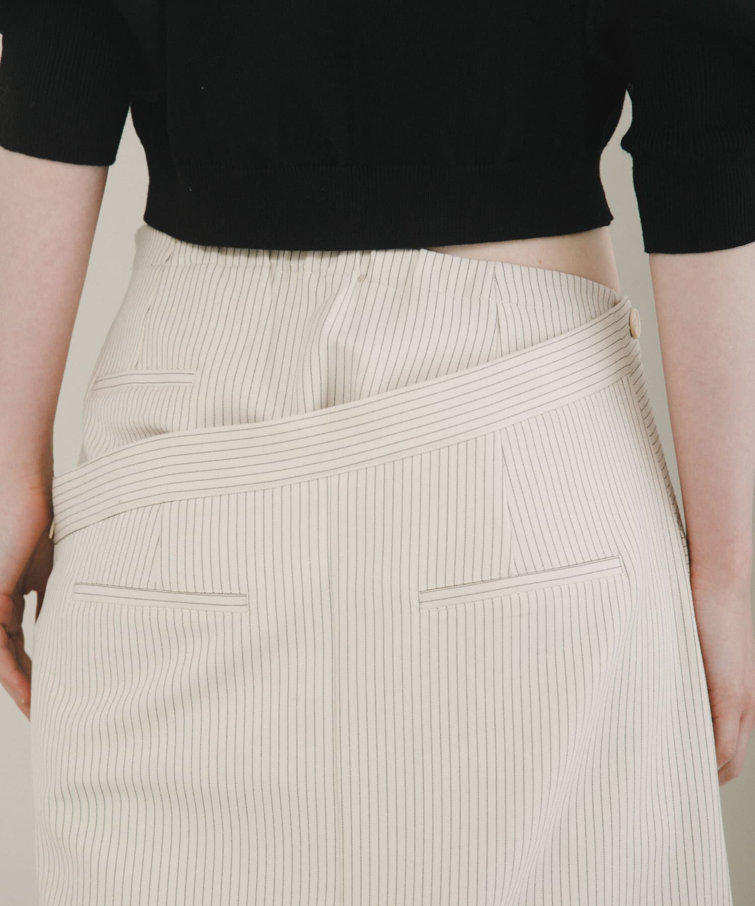 LAATO「stripe midi skirt」|スカート|