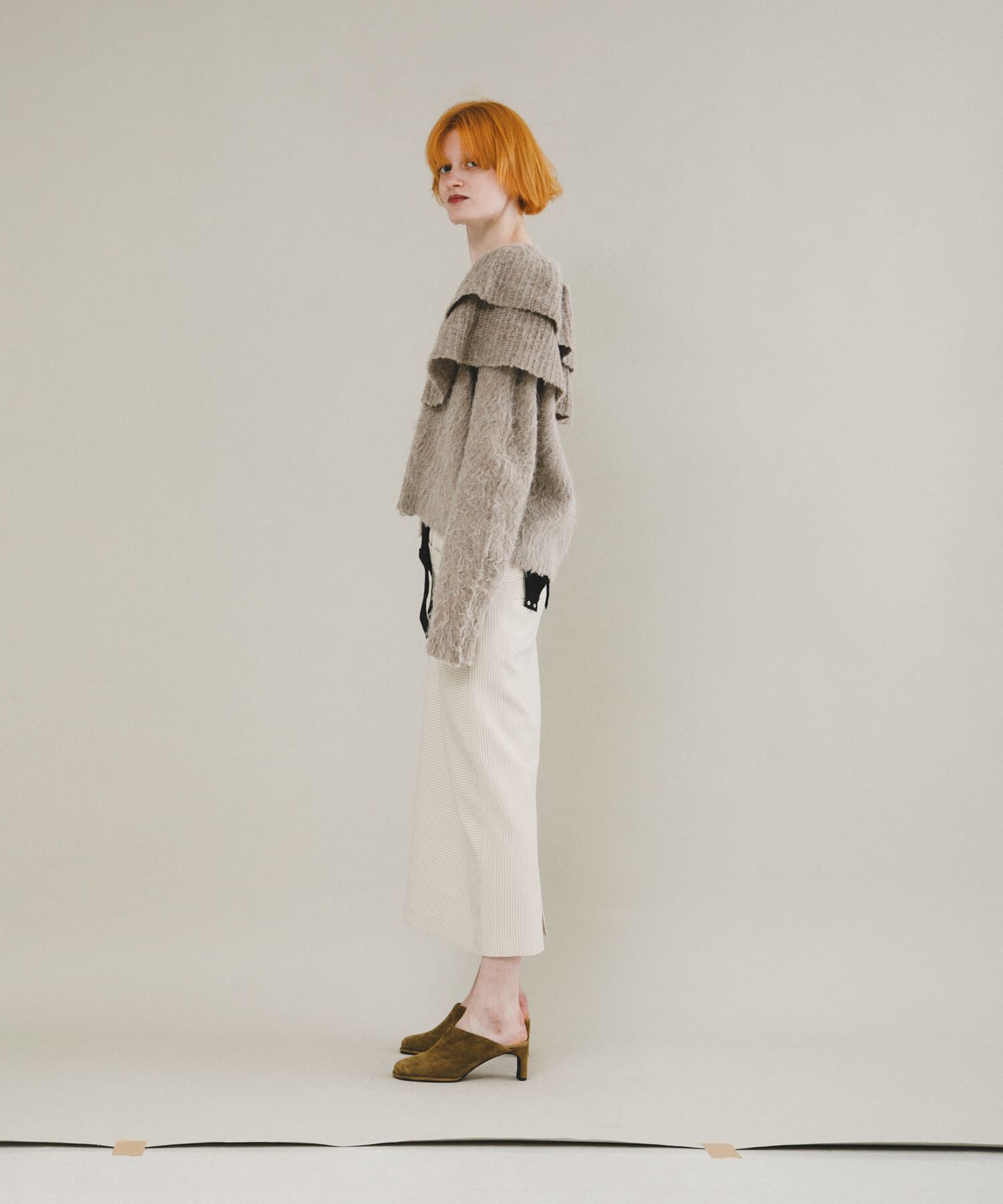 LAATO「stripe midi skirt」|スカート|