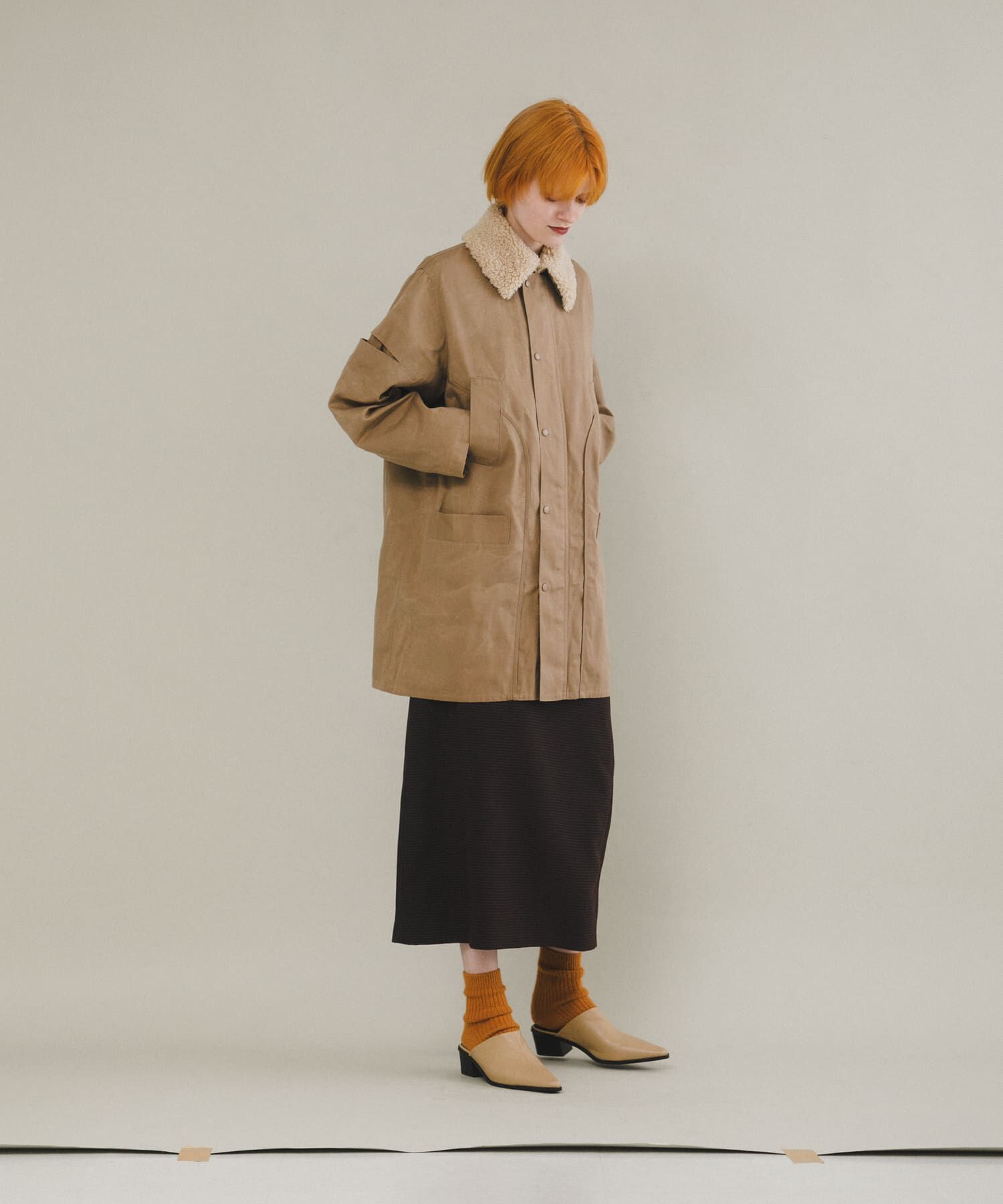 LAATO「stripe midi skirt」|スカート|