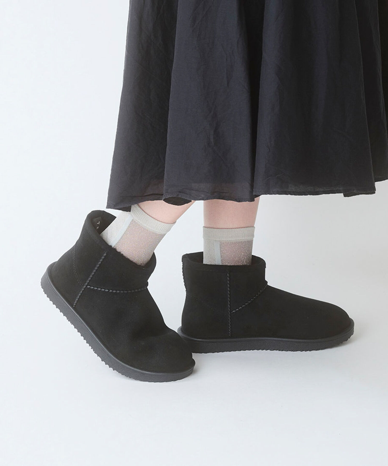 RODE SKO「TEMPERATE　MURPHY ムートン風レインブーツ」|ショートブーツ|