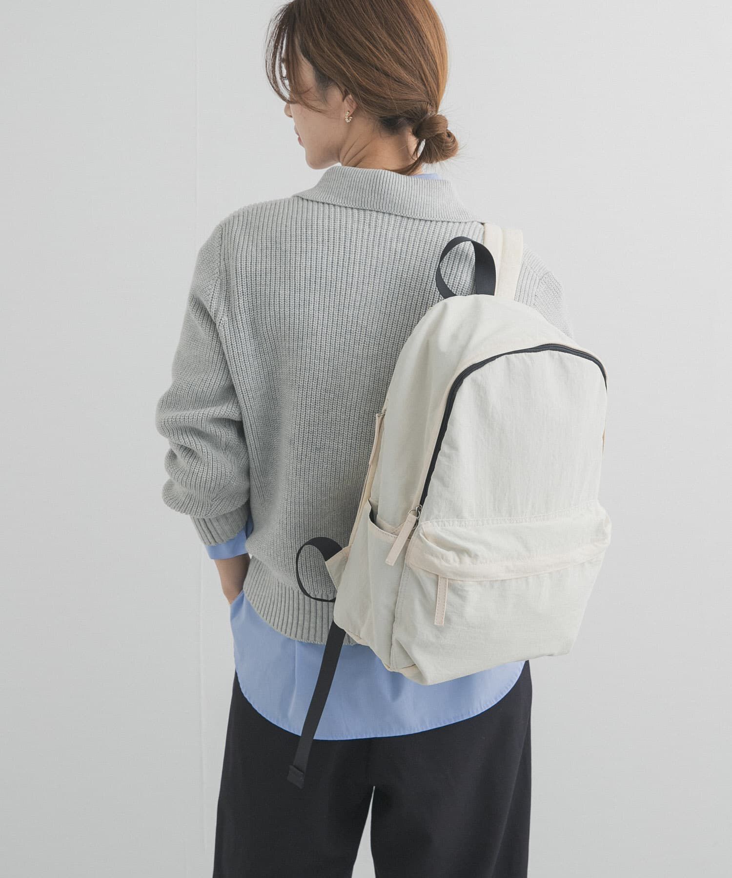 URBAN RESEARCH DOORS「衿付き畦ニット」|ニット・セーター|