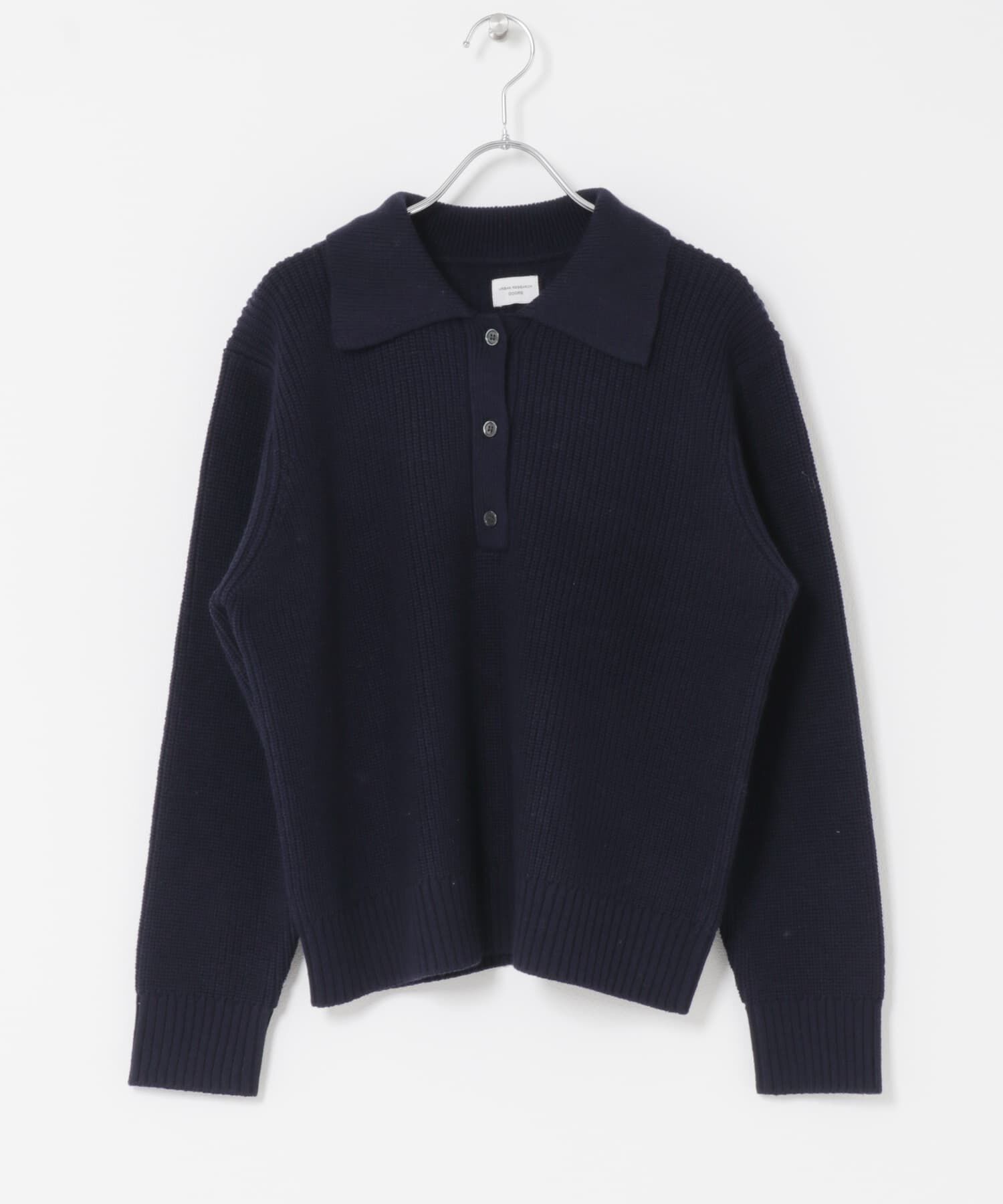 URBAN RESEARCH DOORS「衿付き畦ニット」|ニット・セーター|