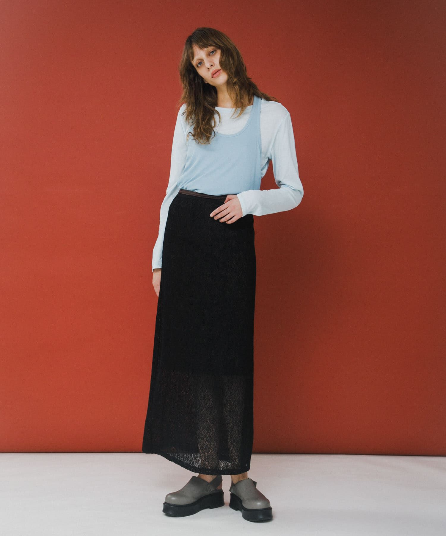 LAATO「melon lace skirt」|スカート|ブラック