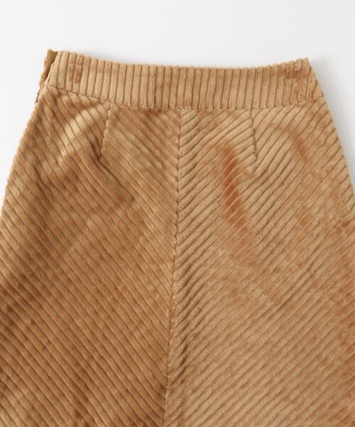  「ワイドコーデュロイミニスカート&there4;」|スカート|