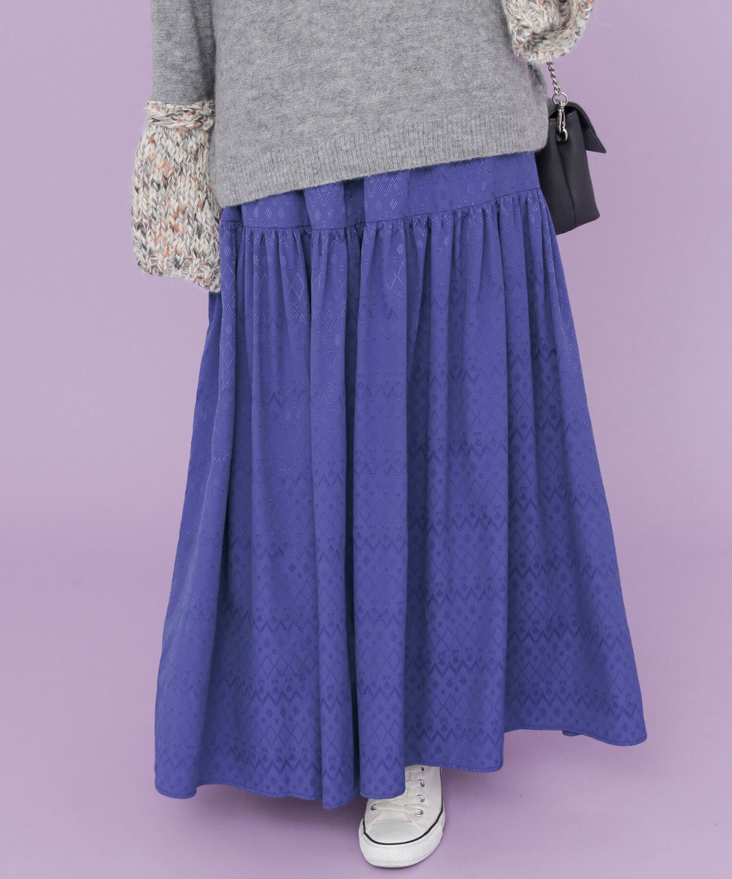  「ジャガードマキシスカート&there4;」|スカート|