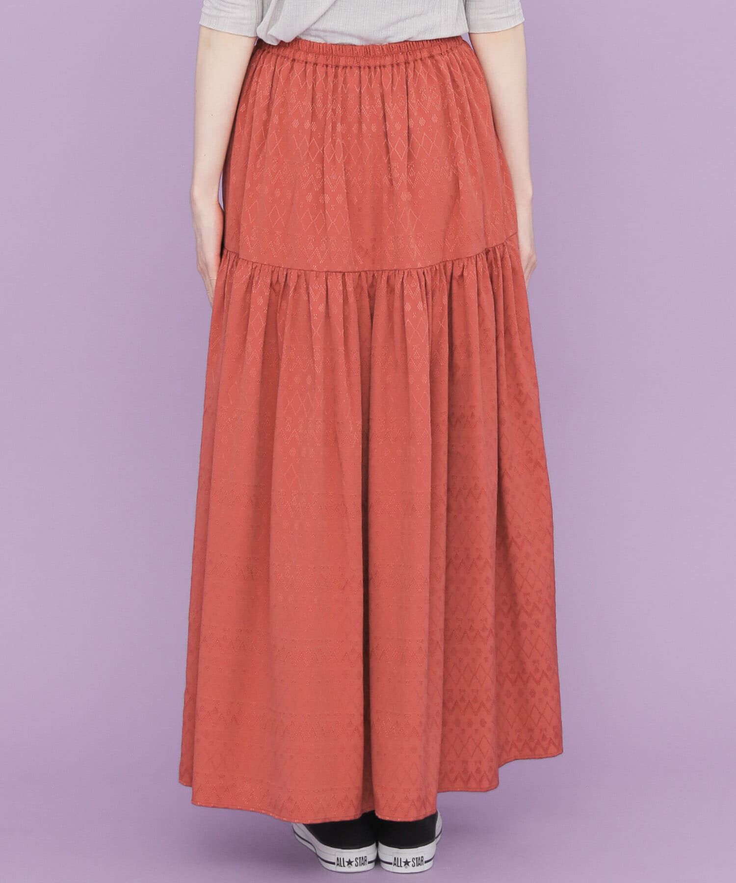  「ジャガードマキシスカート&there4;」|スカート|