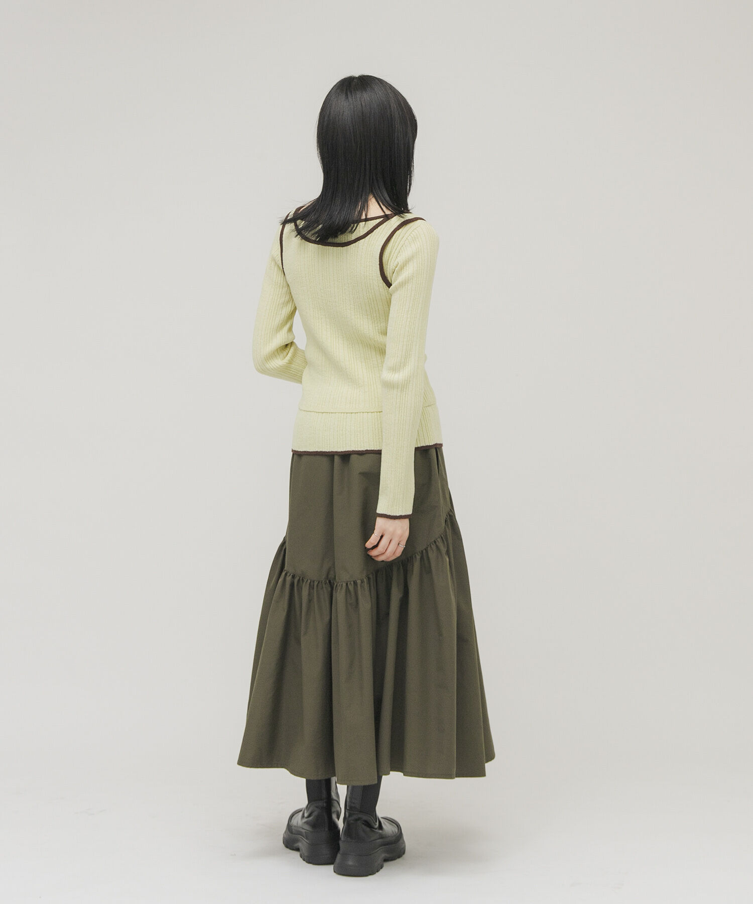  「ボリュームミディスカート」|スカート|