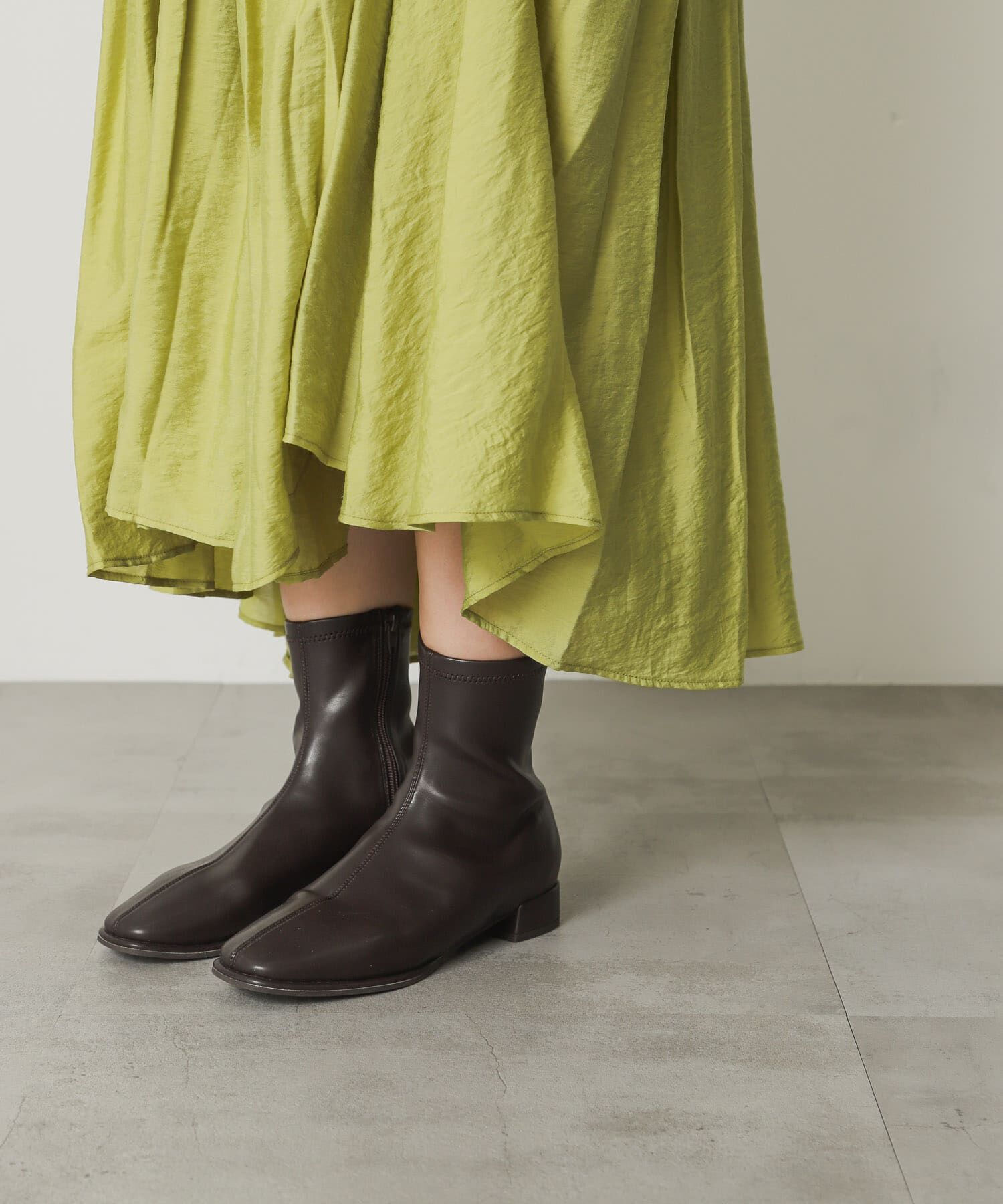 SENSE OF PLACE by URBAN RESEARCH「『4ｻｲｽﾞ展開』『晴雨兼用』ｽｸｴｱﾄｳｾﾝﾀｰｼｰﾑｽﾄﾚｯﾁﾛ」|ショートブーツ|