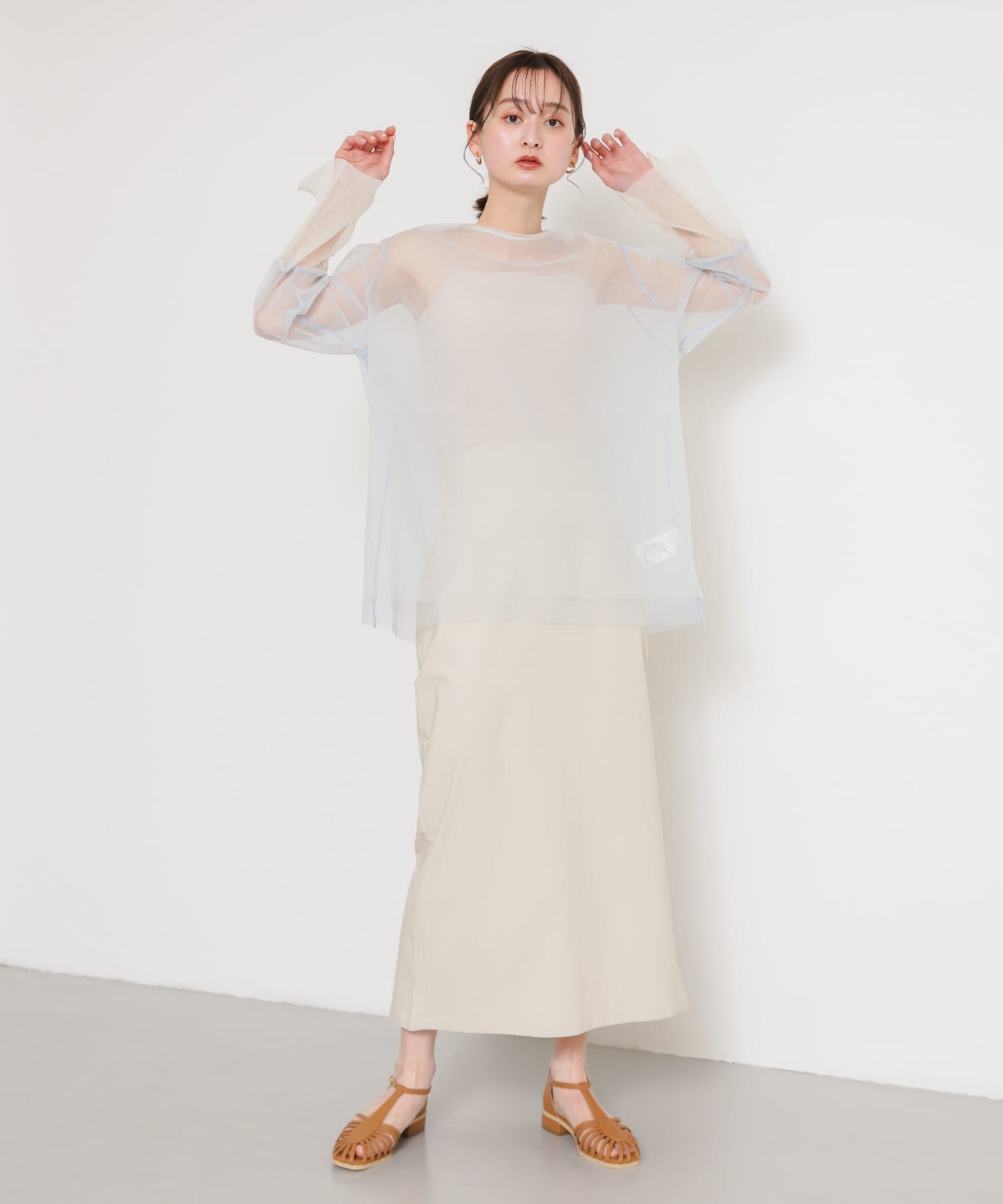 SENSE OF PLACE by URBAN RESEARCH「ストレッチサスツキハイウエストスカート」|スカート|