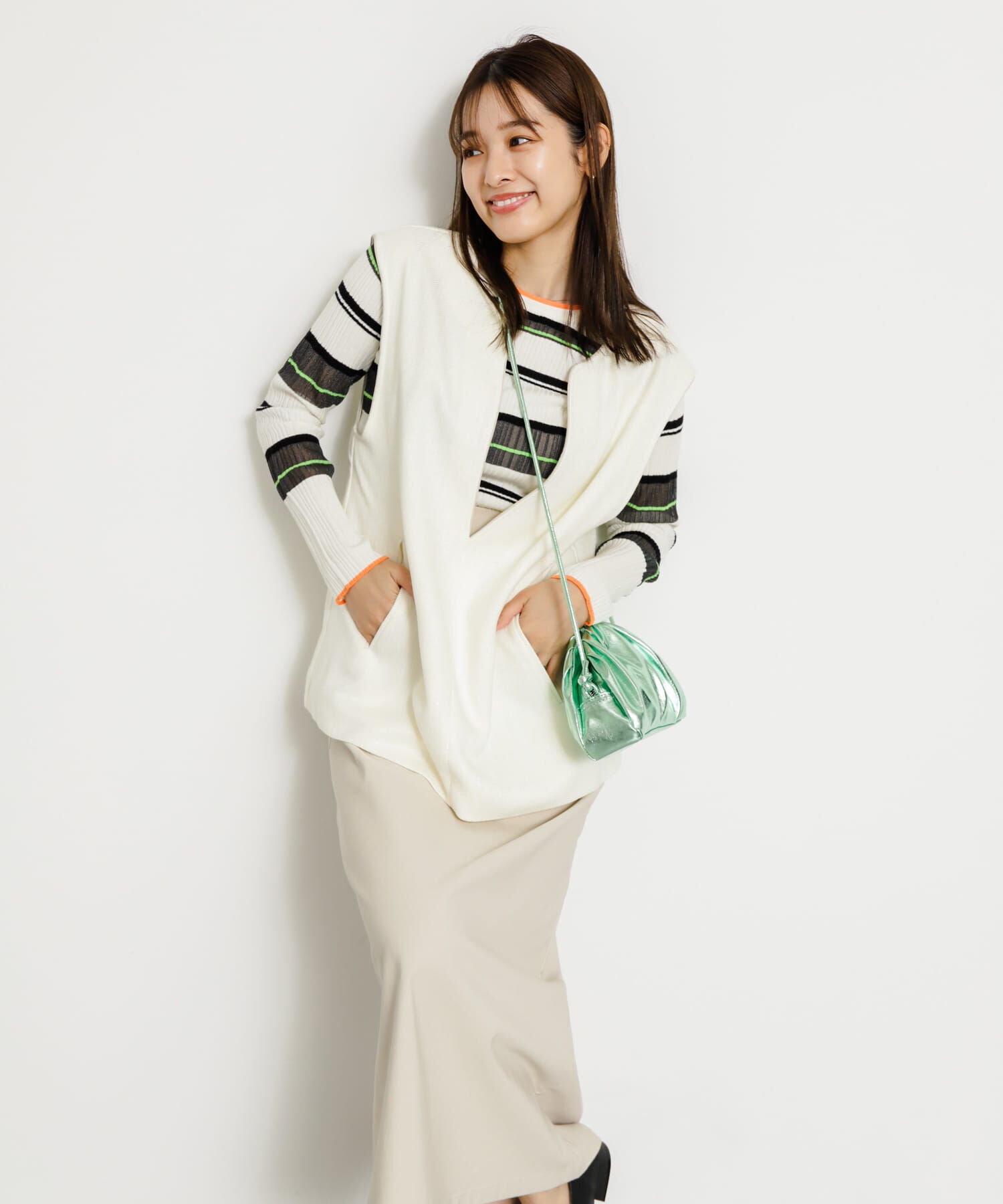 SENSE OF PLACE by URBAN RESEARCH「ストレッチサスツキハイウエストスカート」|スカート|