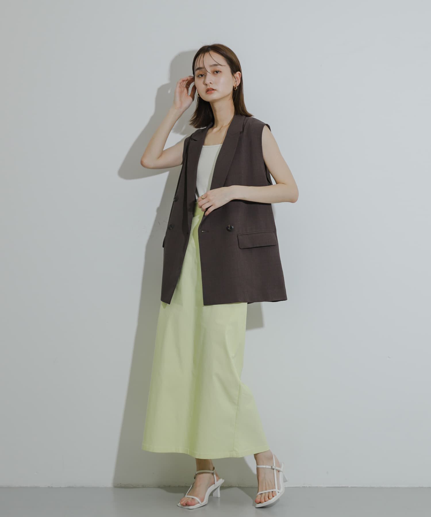 SENSE OF PLACE by URBAN RESEARCH「ストレッチサスツキハイウエストスカート」|スカート|