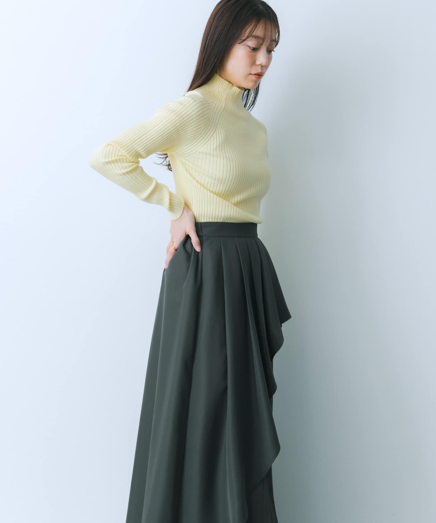 SENSE OF PLACE by URBAN RESEARCH「シアープリーツレイヤードスカート」|スカート|