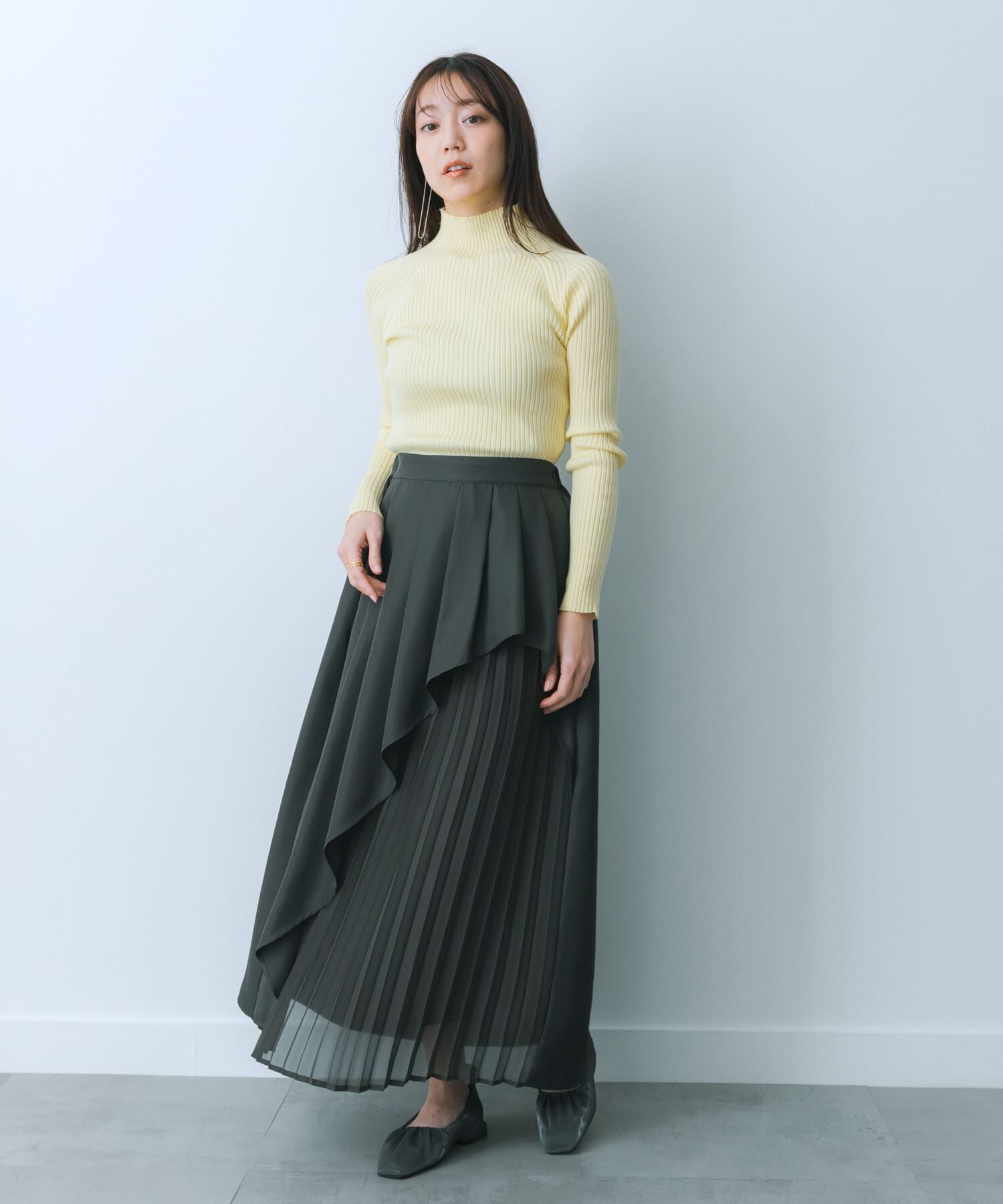 SENSE OF PLACE by URBAN RESEARCH「シアープリーツレイヤードスカート」|スカート|