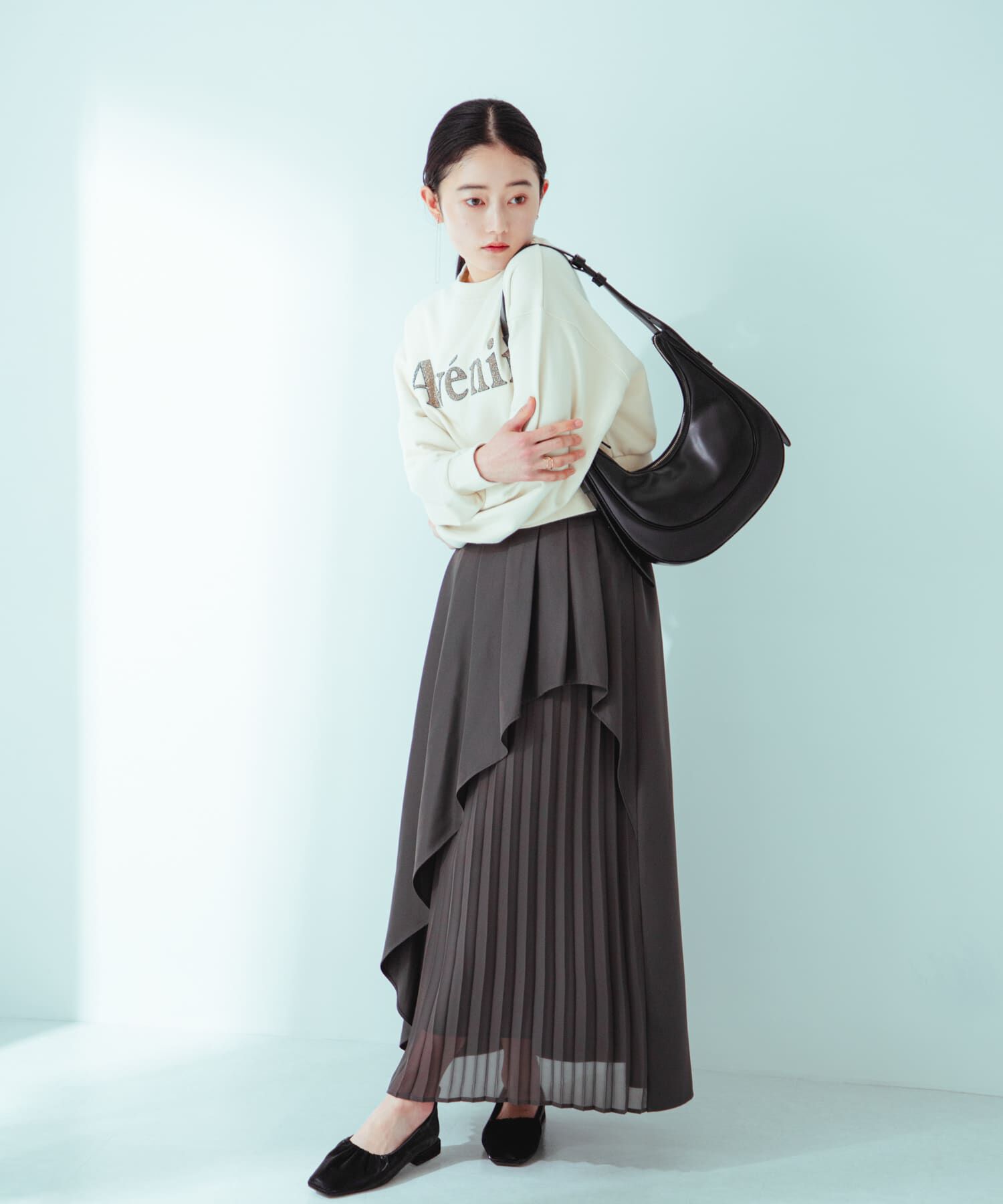 SENSE OF PLACE by URBAN RESEARCH「シアープリーツレイヤードスカート」|スカート|