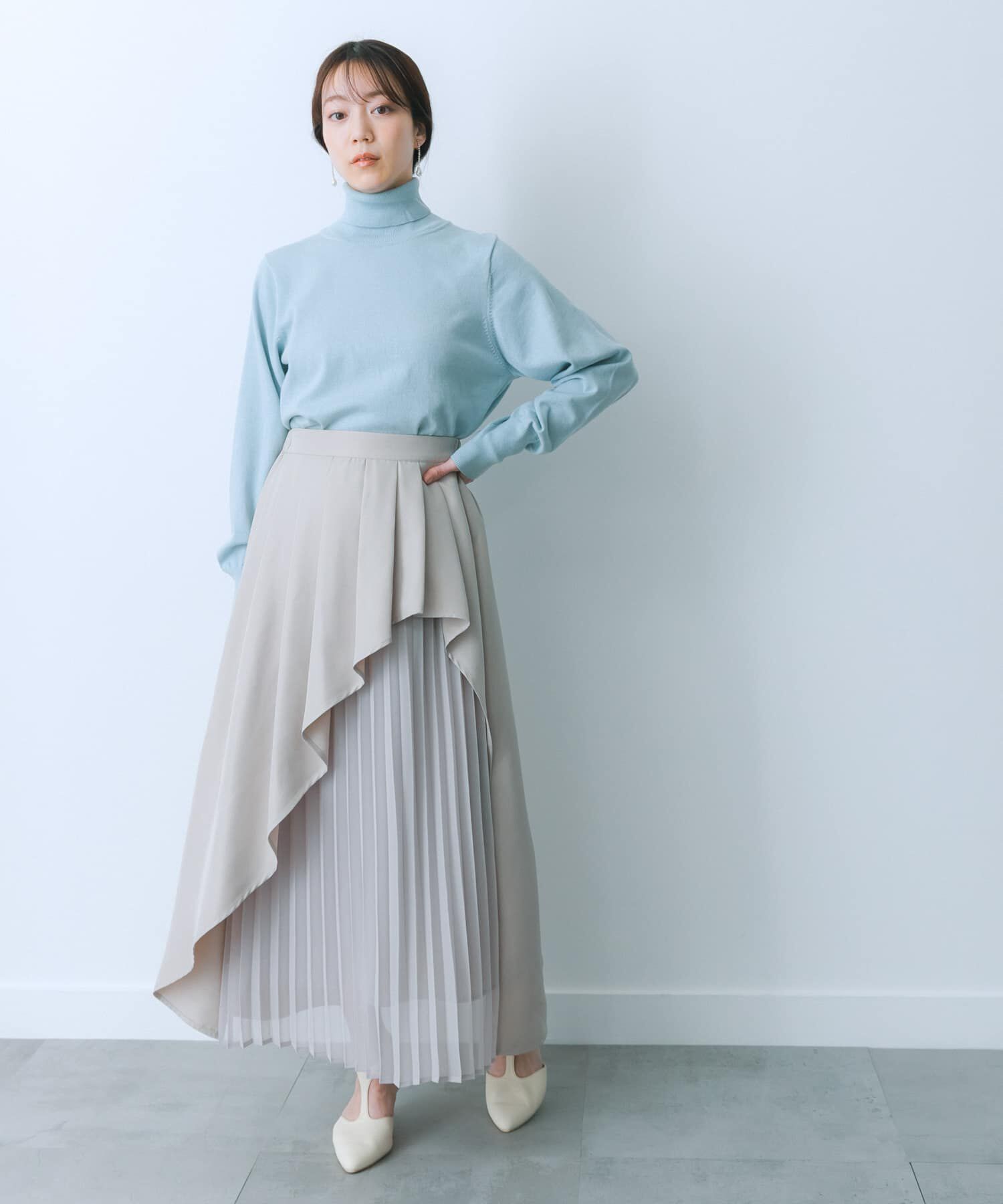SENSE OF PLACE by URBAN RESEARCH「シアープリーツレイヤードスカート」|スカート|