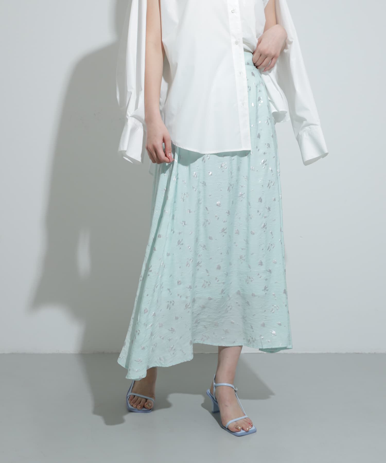 SENSE OF PLACE by URBAN RESEARCH「ハクプリントフレアスカート」|スカート|