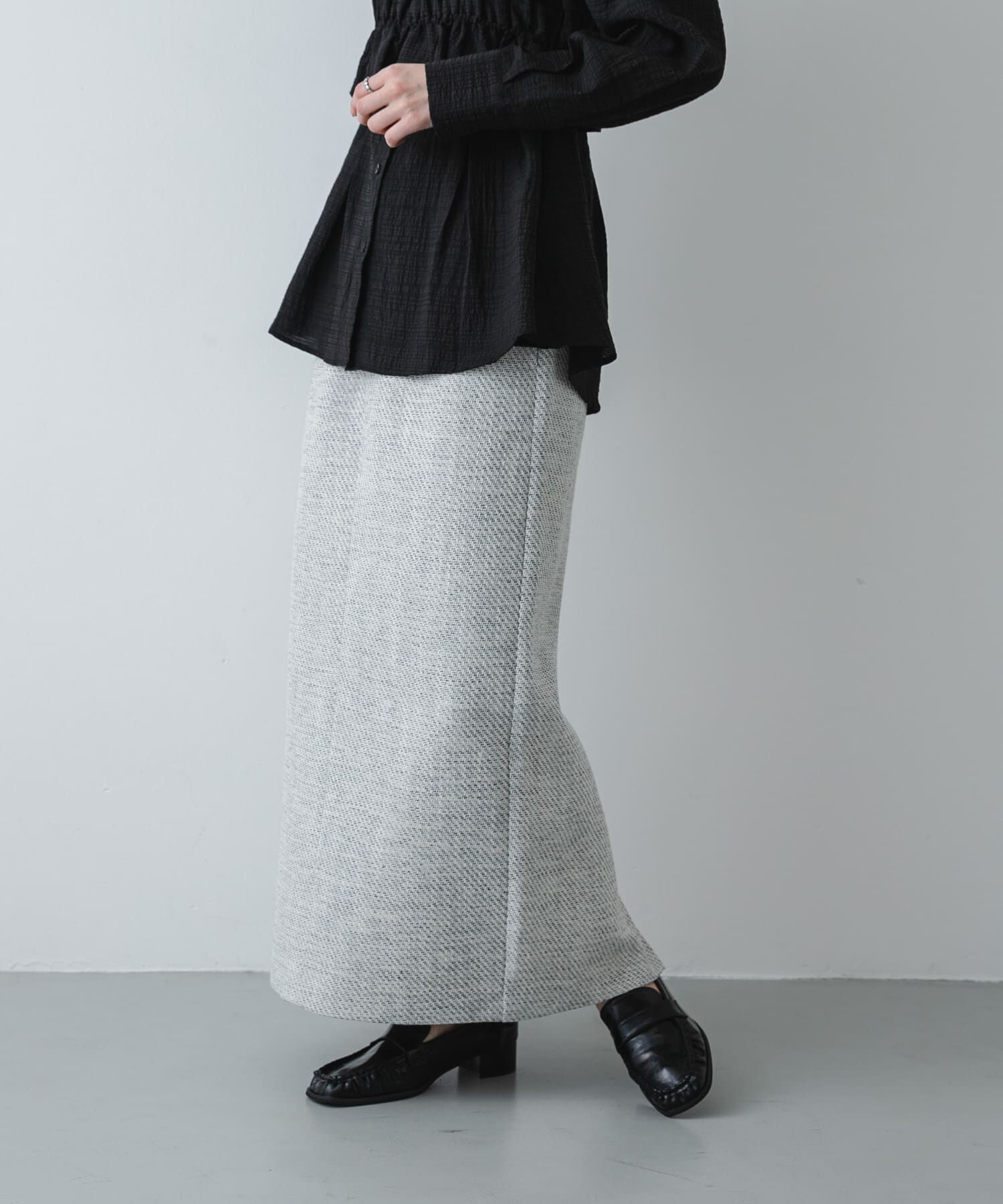 SENSE OF PLACE by URBAN RESEARCH「ツイードアイラインスカート」|スカート|ホワイト系その他