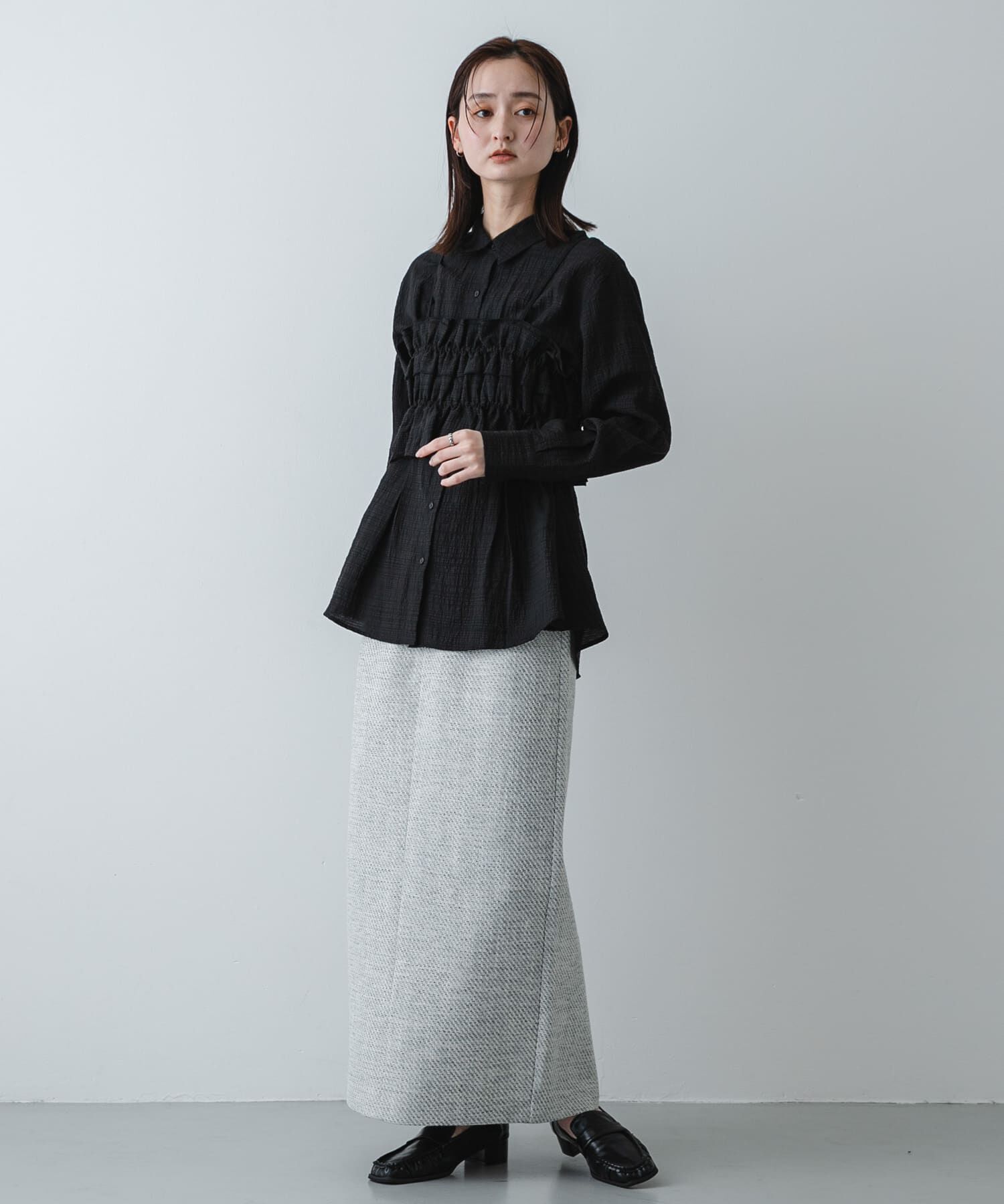 SENSE OF PLACE by URBAN RESEARCH「ツイードアイラインスカート」|スカート|