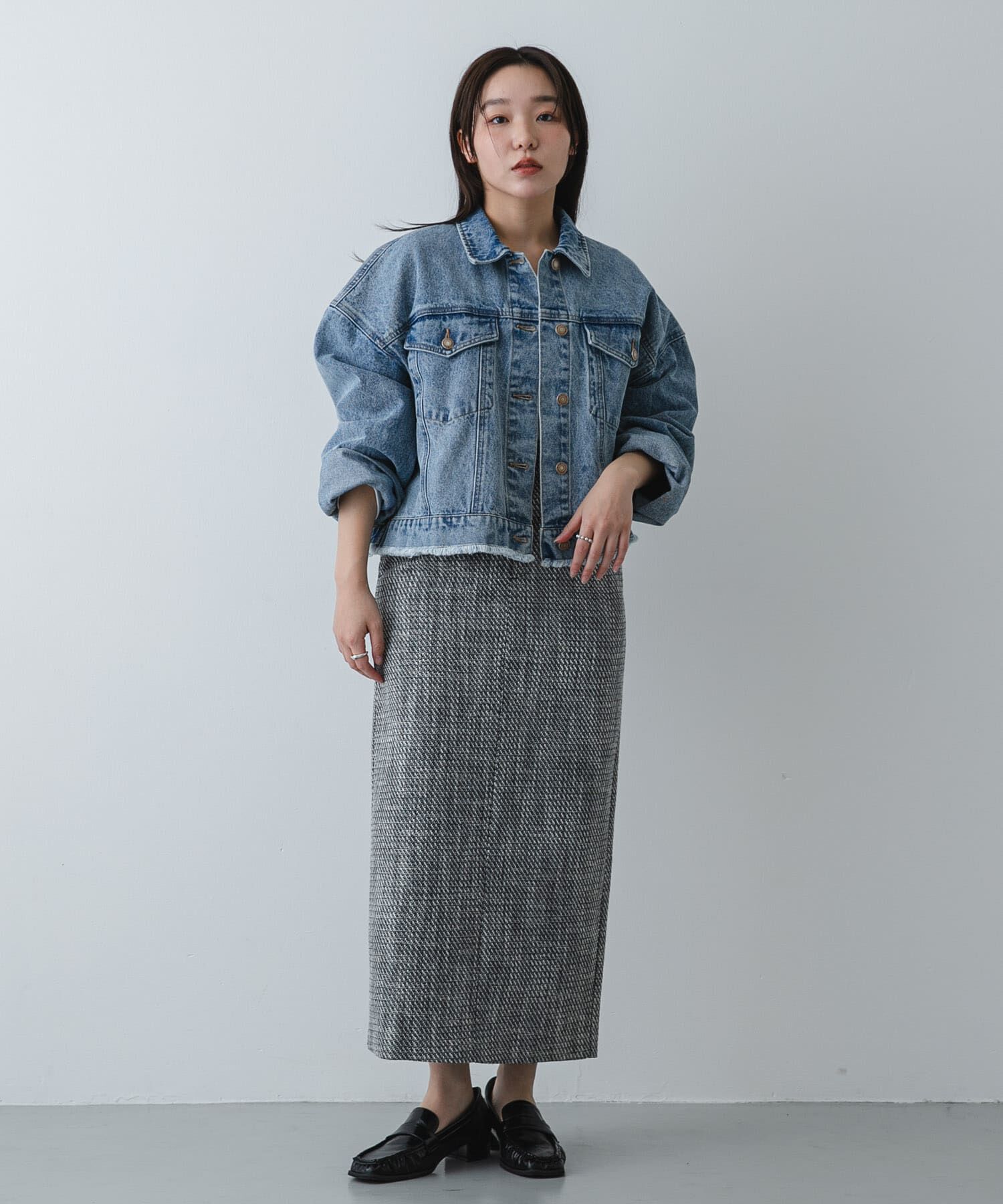 SENSE OF PLACE by URBAN RESEARCH「ツイードアイラインスカート」|スカート|