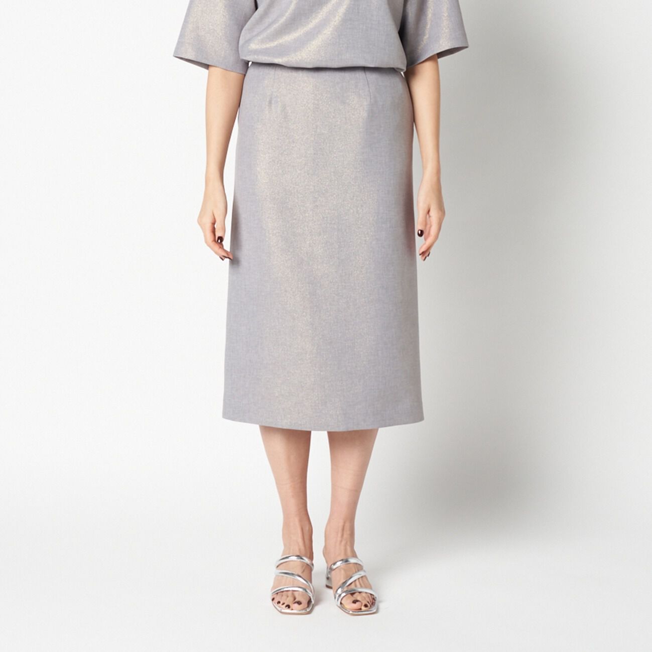 HELIOPOLE「HELIOPOLE GLITTER TIGHT SKIRT」|スカート|