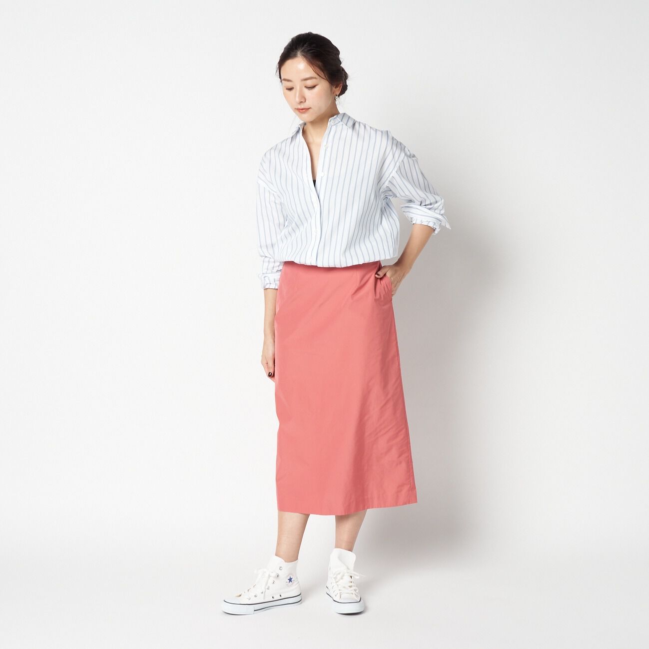 HELIOPOLE「HELIOPOLE TAFTA I LINE SKIRT」|スカート|