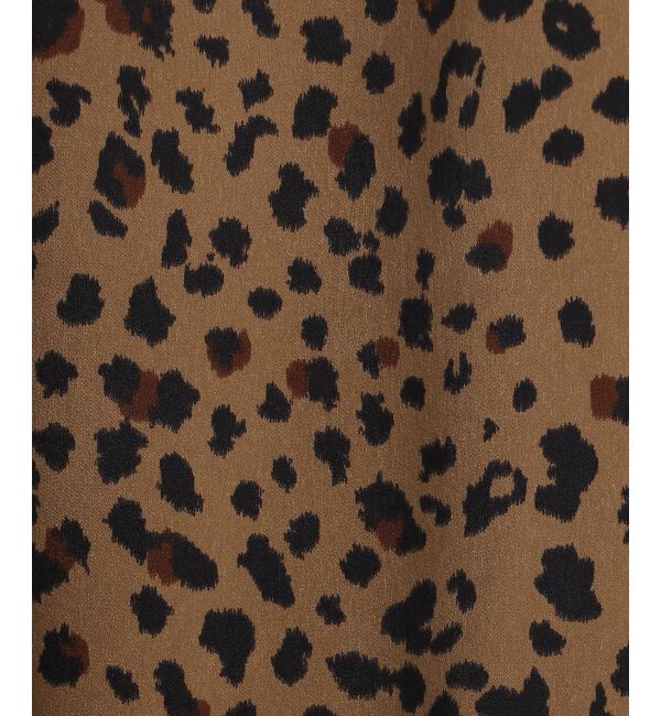 le.coeur blanc「レオパードサテンフレアスカート」|フレア|