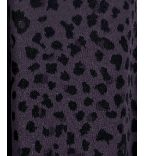 le.coeur blanc「レオパードサテンフレアスカート」|フレア|