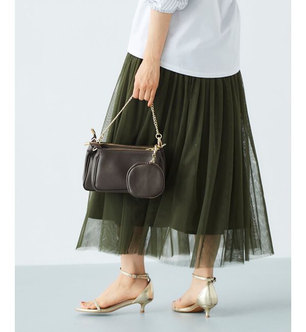 le.coeur blanc「チュールキリカエスカート」|スカート|カーキグリーン