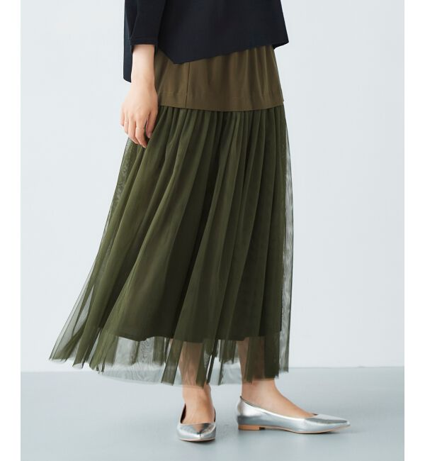 le.coeur blanc「チュールキリカエスカート」|スカート|