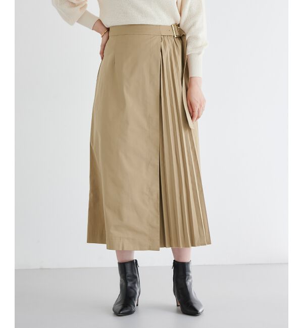 le.coeur blanc「サイドプリーツバックルツキスカート」|スカート|