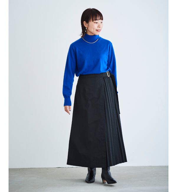 le.coeur blanc「サイドプリーツバックルツキスカート」|スカート|