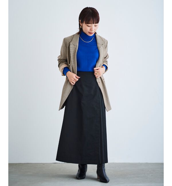 le.coeur blanc「サイドプリーツバックルツキスカート」|スカート|