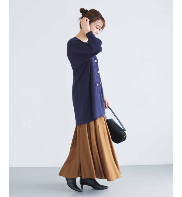 le.coeur blanc「《手洗い可能》シルキーローンギャザースカート」|スカート|