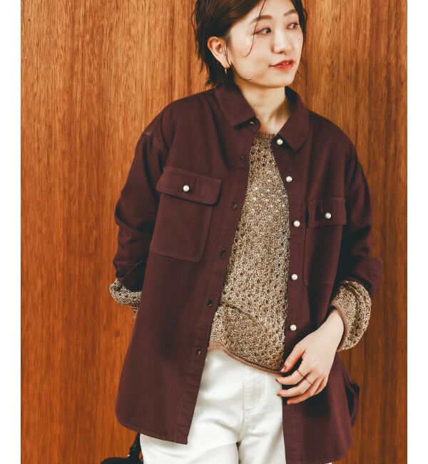  「スパンコールメッシュニットプルオーバー」|ニット・セーター|