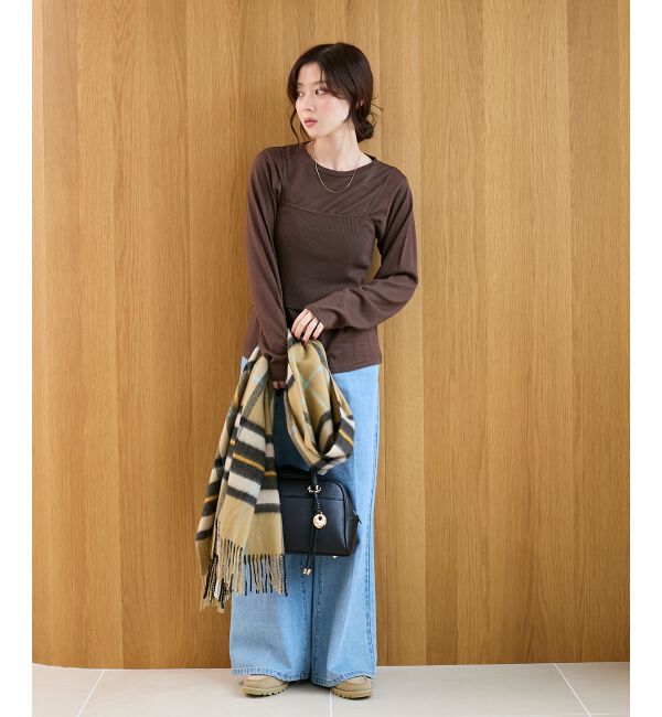  「《手洗い可能》ニットプルオーバー&times;ビスチェセット」|ニット・セーター|