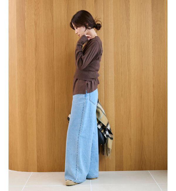  「《手洗い可能》ニットプルオーバー&times;ビスチェセット」|ニット・セーター|