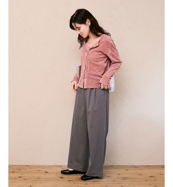  「シアーベロアカーデ」|カーディガン|