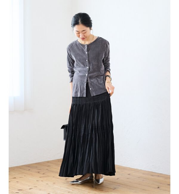  「シアーベロアカーデ」|カーディガン|