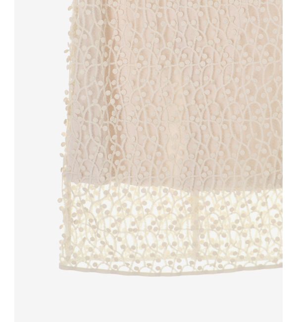  「シアー刺繍ナロースカート」|スカート|