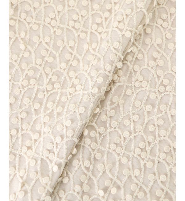  「シアー刺繍ナロースカート」|スカート|