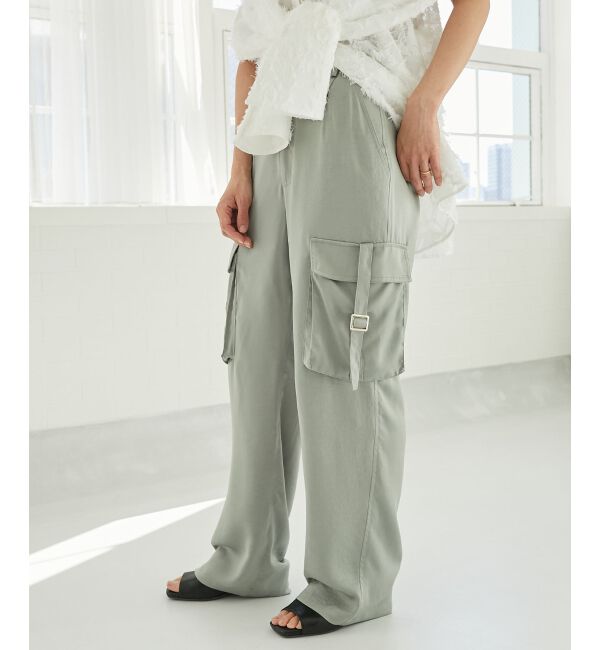 MAJESTICLEGON「サテンカーゴパンツ」|カーゴ|