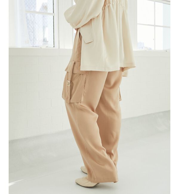 MAJESTICLEGON「サテンカーゴパンツ」|カーゴ|