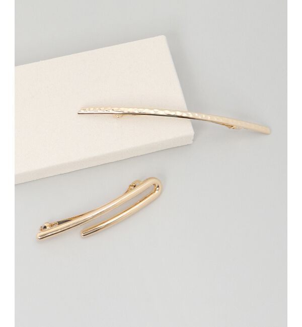 MAJESTICLEGON「ニュアンスラインメタルバレッタ」|その他|柄Ｂ