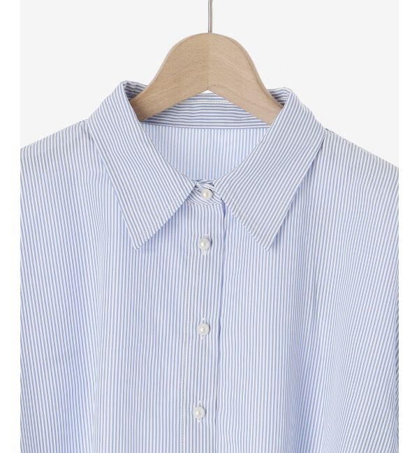 MAJESTICLEGON「パールボタン肩あきショートシャツ」|シャツ・ブラウス|