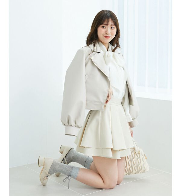 MAJESTICLEGON「Ladyショートライダース」|その他|アイボリー